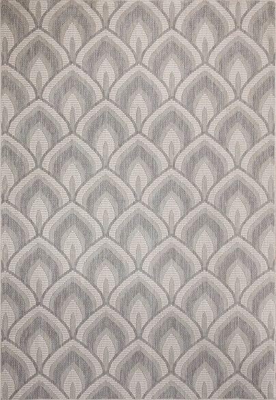 Dynamic Rugs VILLA 1638-109 Light Grey and Silver